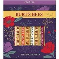 4 Lip Balm Stocking Stuffer Products, Beeswax Fruit Set