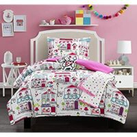 Chic Home Kid’s City 5 Piece Comforter Set Quaint Town Theme Youth Design – Full