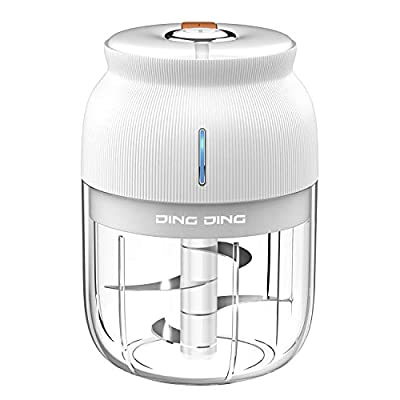 50% off - Expired: DINGDING Wireless Electric Mini Garlic Chopper (350ML), for Spices