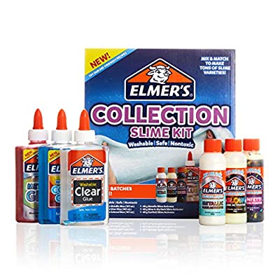 6 Ct Elmer’s Collection Slime Kit – Glow, Metallic, Confetti Activators & Glue - $7.48 ($16.99)