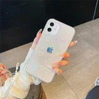 Expired:&nbsp;Glitter Clear Heart Case for iPhone 13 Pro with Shockproof Protection