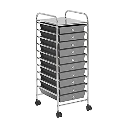 Urban Shop 10 Drawer Rolling Storage Cart, Grey - $28.53 ($110.50)