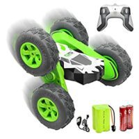 Expired: RC Stunt Car with 2 Sided 360 Rotation, Rechargeable with Flashing LED Lights