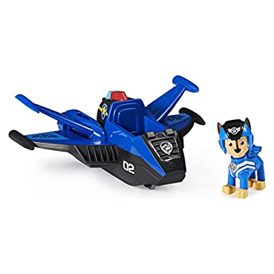 Paw Patrol, Jet to The Rescue Chase’s Deluxe Transforming Vehicle with Lights and Sounds
