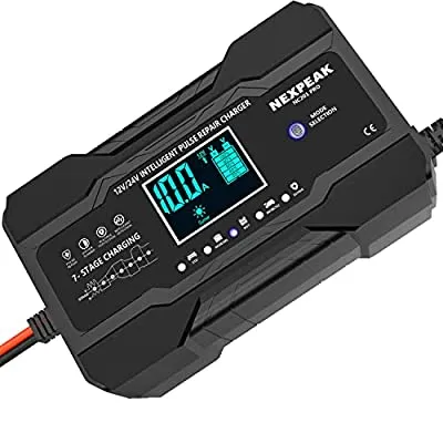 58% off - Expired:&nbsp;10-Amp Car Battery Charger, 12V and 24V Smart Fully Automatic Battery Charger for Lead Acid Batteries