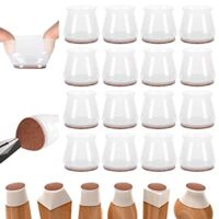 Expired: 16 PCs Silicone Chair Leg Protectors for Hardwood Floors