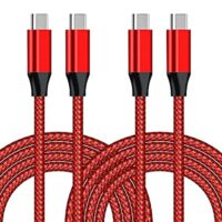 Expired: 2 Pack 10ft-Nylon USB C to USB C Cable 2.0 with E-Marker, 100W