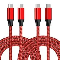 Expired:&nbsp;2 Pack 10ft-Nylon USB C to USB C Cable 2.0 with E-Marker, 100W
