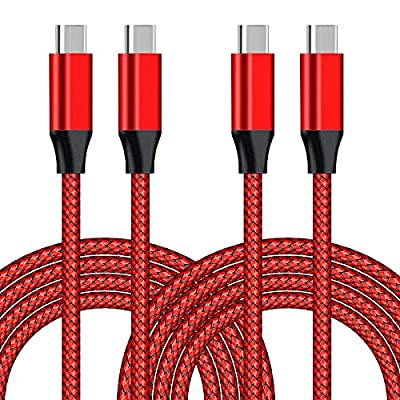 Expired: 2 Pack 10ft-Nylon USB C to USB C Cable 2.0 with E-Marker, 100W