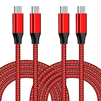60% off - Expired:&nbsp;2 Pack 10ft-Nylon USB C to USB C Cable 2.0 with E-Marker, 100W