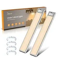Expired:&nbsp;2 Pack Rechargeable Motion Sensor Under Cabinet Lighting – 3 Light Mode