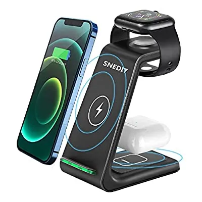 Expired: 3 in 1 Wireless Charging Station for iPhone/ Samsung, Air Pods, Apple watch