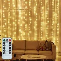 Expired:&nbsp;300 LED Curtain Lights 8 Modes Control, USB Powered, Waterproof (9.8ft X 9.8ft，Warm White)