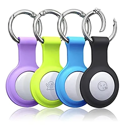 60% off - Expired:&nbsp;4 Pack Soft Silicone AirTag Case with Key Ring