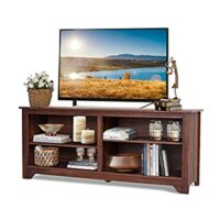 Expired: 58 Inch Wood Entertainment Media Center with Storage