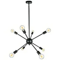 Expired:&nbsp;8 Lights Modern Sputnik Chandelier (Black)