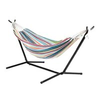 Bliss Hammocks 60″ Wide & Built-in Stand w/ Carrying Case & Hanging Hardware – 400 lb capacity