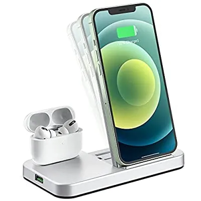 70% off - Expired:&nbsp;Conido Wireless Charger, 2 in 1 Wireless Charging Station for iPhone and AirPods
