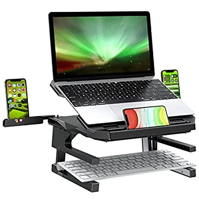 65% off - Expired: Ergonomic Height Adjustable Laptop Stand with 360° Rotating Base, Foldable