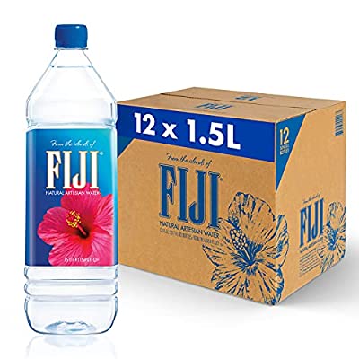 12 Pack FIJI Natural Artesian Water, 50.7 Fl Ounce Bottle