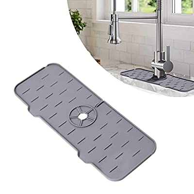 Expired: Faucet Splash Catcher Faucet Mat for Kitchen Bathroom Countertop