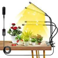 Expired: Full Spectrum 264 LED 4 Head Grow Lights for Indoor Plants with Timer