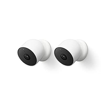 2 Pack Google Nest Cam Outdoor or Indoor, Battery – 2nd Gen
