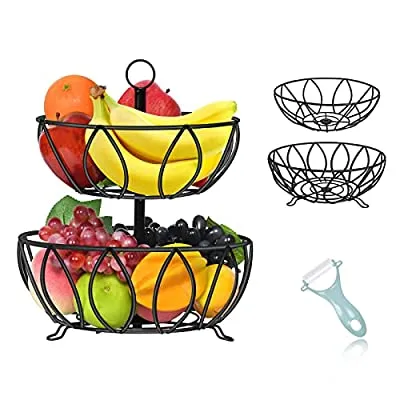 70% off - Expired:&nbsp;Klvied 2 Tier Detachable Fruit Basket and a Fruit Peeler