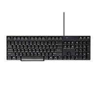 Monoprice USB Keyboard – Black, Spill Resistant Membrane, Comfortable, Standard Layout