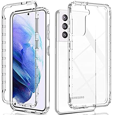 Expired: Samsung Galaxy S21, 360 Full Body Protection Heavy Duty Shockproof Transparent Rugged Case