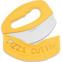 Expired: Suanyok Premium Stainless Steel Pizza Cutter Rocker Slicer with Protective Sheath