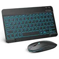 Expired:&nbsp;TECURS 7-Color Backlit Rechargeable Bluetooth  Wireless Keyboard & Mouse