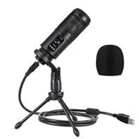 Expired:&nbsp;USB Microphone with Tripod Stand, 192KHZ/24BIT PC Condenser Microphone (BM-838) (BM-65)