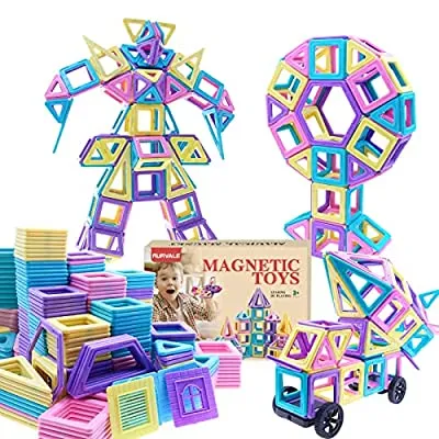 80% off - Expired:&nbsp;100Pcs Magnetic Building Blocks, Learning Educational STEM Toys for Toddlers