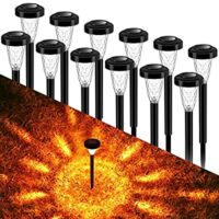 Expired: 12 Pack Solar Lights for Outdoor Pathway Walkway