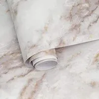 Expired:&nbsp;17.71″ X 118″ Removable Gold White Marble Contact Paper Peel and Stick fot Countertops