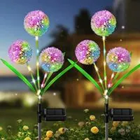Expired:&nbsp;2 Pack KOOPER Solar Dandelion Outdoor Waterproof Lights with 36 LED