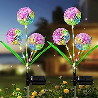 50% off - Expired:&nbsp;2 Pack KOOPER Solar Dandelion Outdoor Waterproof Lights with 36 LED