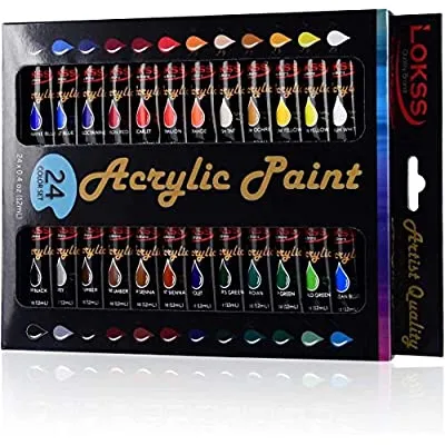 70% off - Expired: 24 Colors set Acrylic Paint Tubes