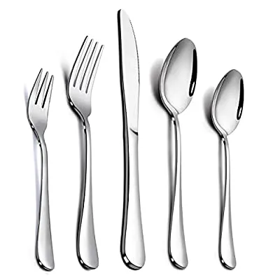 50% off - Expired: 30-Piece Stainless Steel Tableware Cutlery Set, Service for 6, Dishwasher Safe