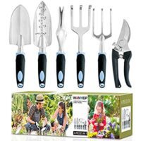 Expired: 6-Piece Aluminum Lightweight Gardening Tools with Soft Anti-Skid Ergonomic Handle