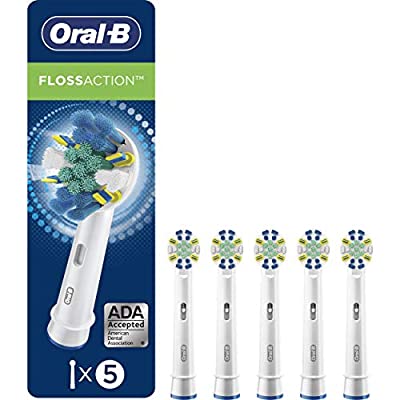 5 Count – Oral-B FlossAction Toothbrush Refill Brush Heads