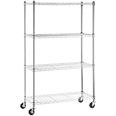 Expired:&nbsp;Amazon Basics 4-Shelf Adjustable, Heavy Duty Storage Shelving Unit