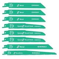 8 Pc Amazon Brand – Denali Bi-Metal Reciprocating Saw Blade Set