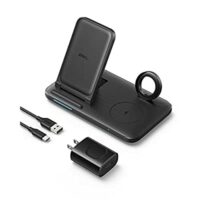 Anker Foldable 3-in-1 Wireless Charging Station with Adapter