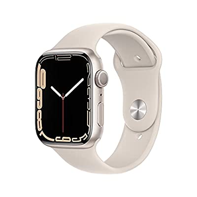 Apple Watch Series 7 [GPS 45mm] Smart Watch w/ Starlight Aluminum Case