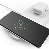 Belkin Boost Charge 10W Fast Dual Wireless Charging Pad, Includes QuickCharge 3.0 Wall Charger and Cable