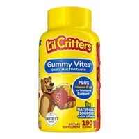 190 Ct – Lil Critters Gummy Vites Daily Kids Gummy Multivitamin: Vitamins C, D3 & Zinc