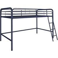 DHP Jett Junior Twin Metal Loft Bed, Navy