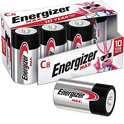 8 Ct – Energizer C Batteries, Max C Cell Battery Premium Alkaline